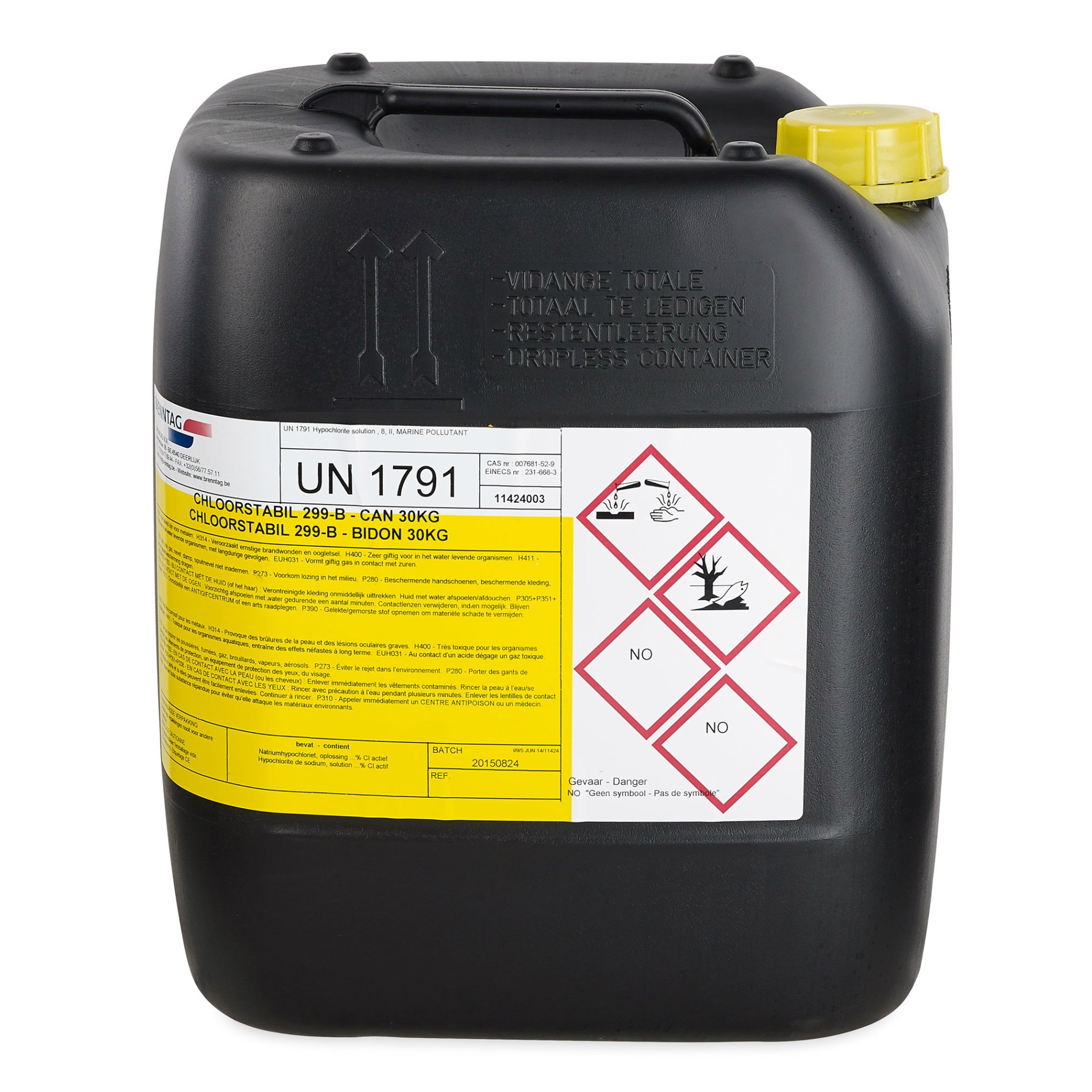 Liquid Chlorine 299B 20L